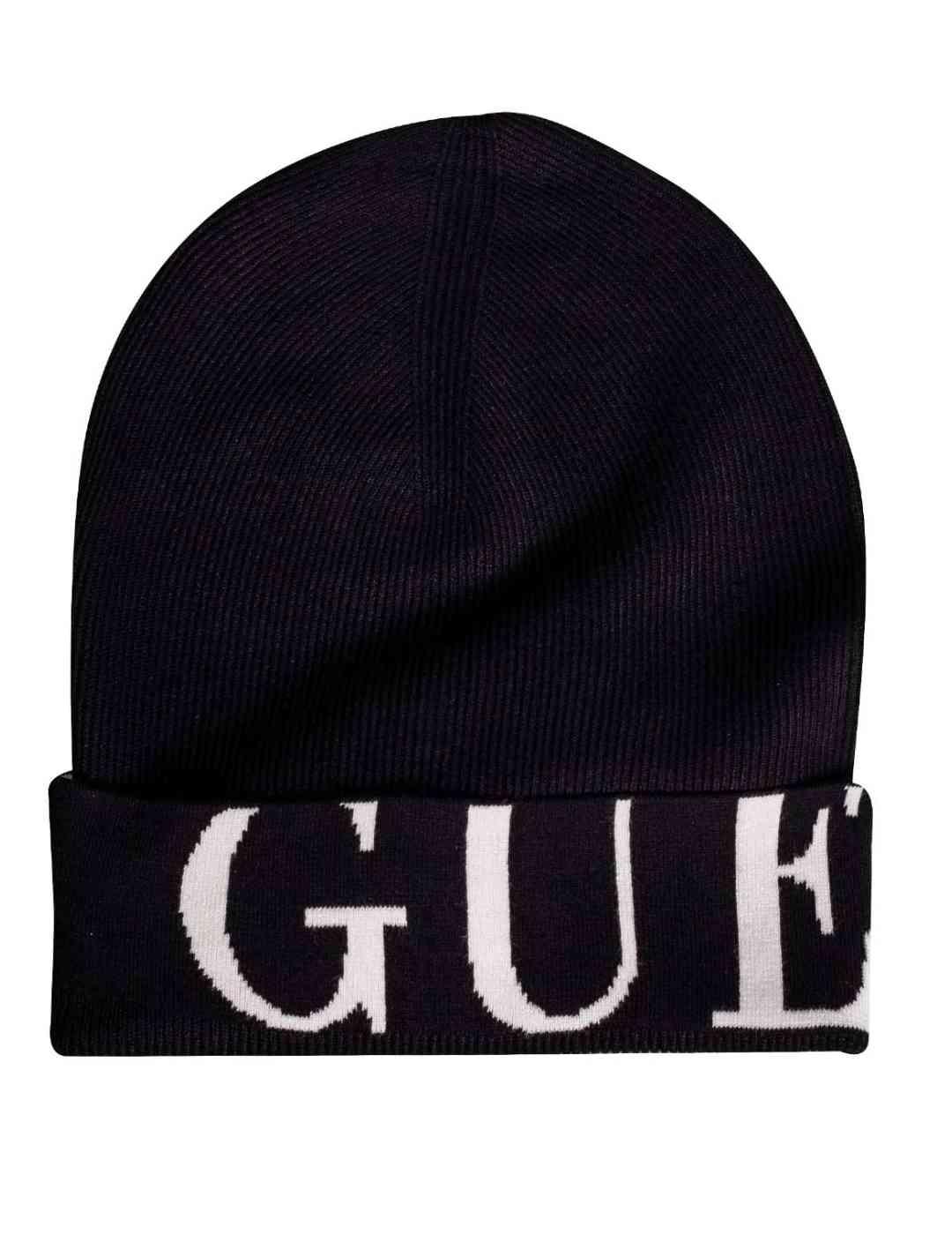 Gorro Guess Jeanne negro para mujer-b