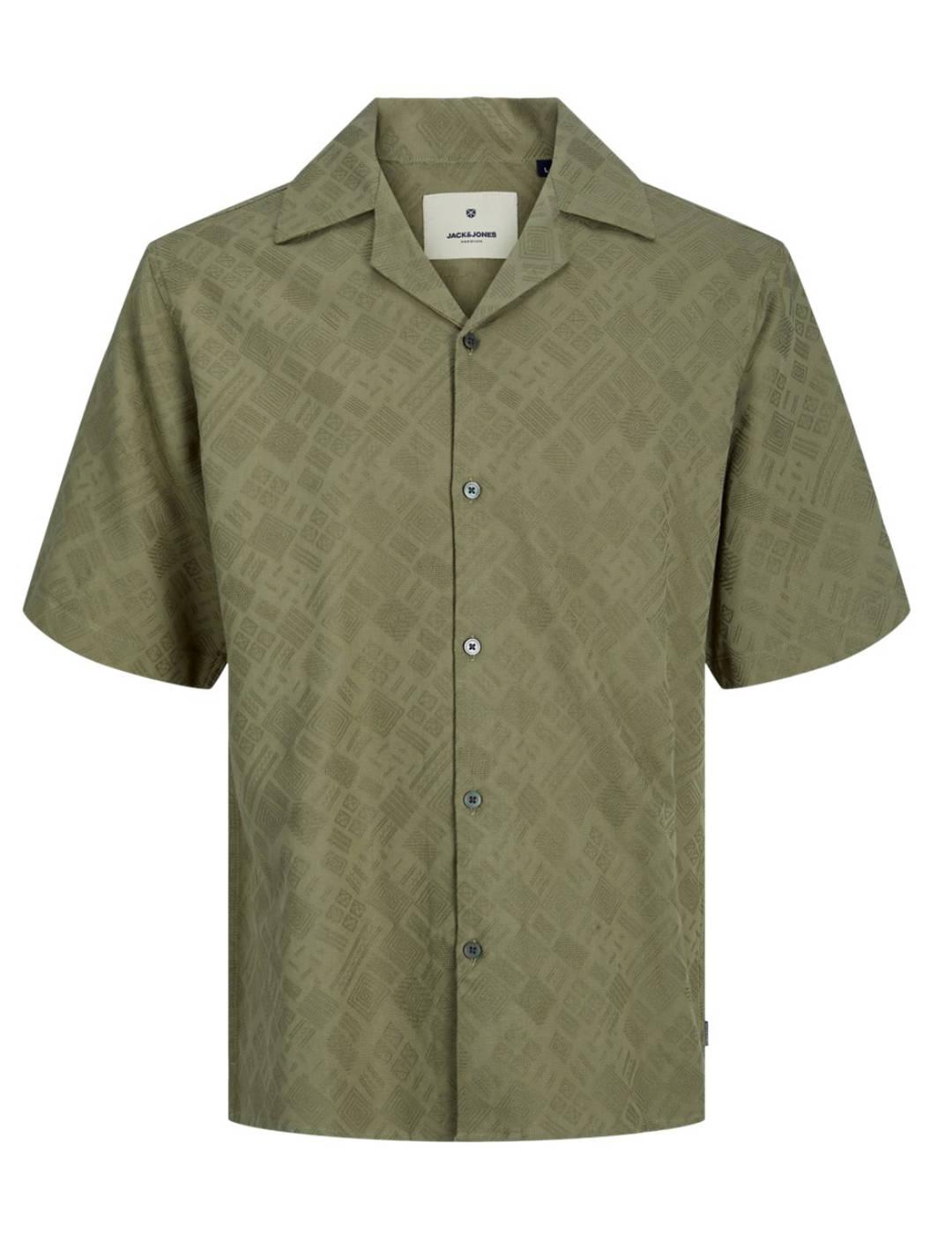 Camisa Jack&Jones Regon verde manga corta  para hombre