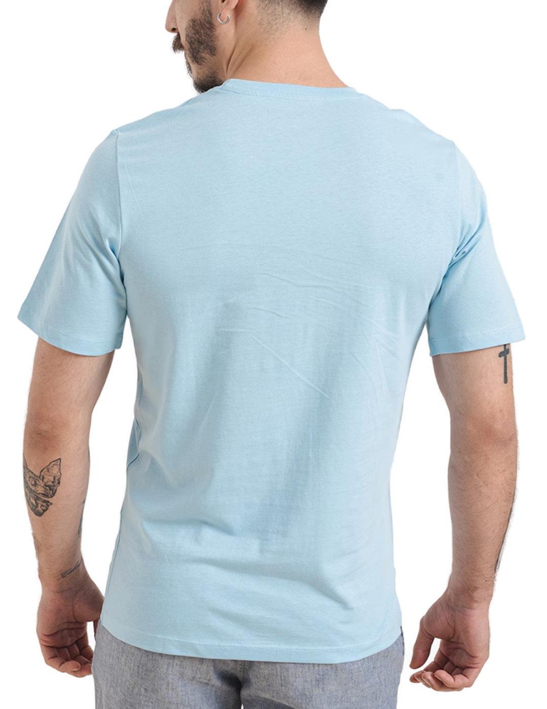 Camiseta Jack&Jones Louie azul manga corta para hombre