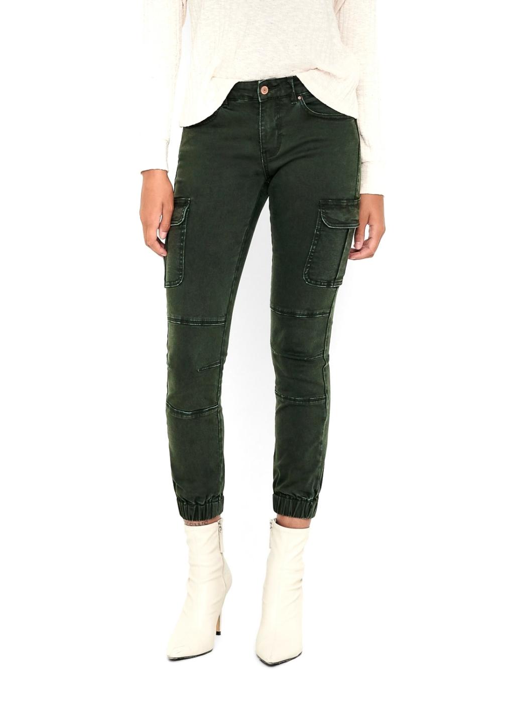 Pantalón Only Missouri cargo kaki de mujer