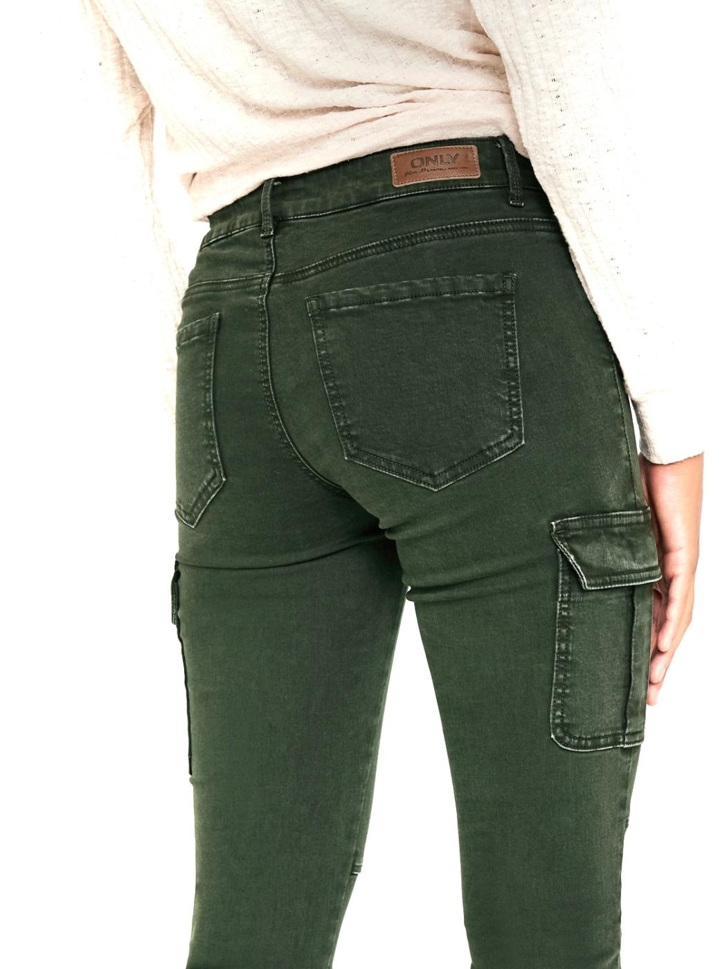 Pantalón Only Missouri cargo kaki de mujer