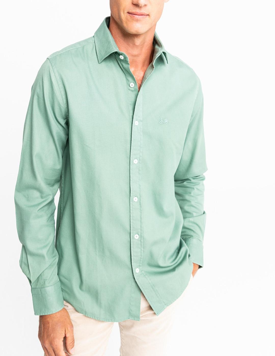 CAMISA ESTRUCTURA PETROLEO OSCURO-X