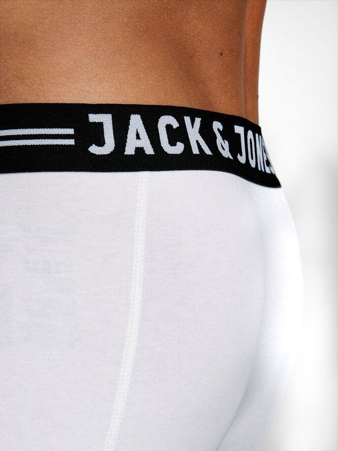 Intimo Jack&Jones pack3 gris blanco negro hombre-&