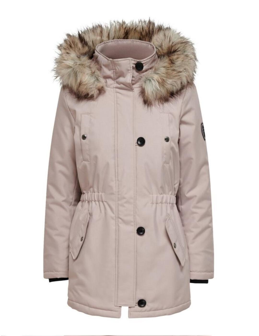 ONLIRIS FUR WINTER PARKA ROSE-X