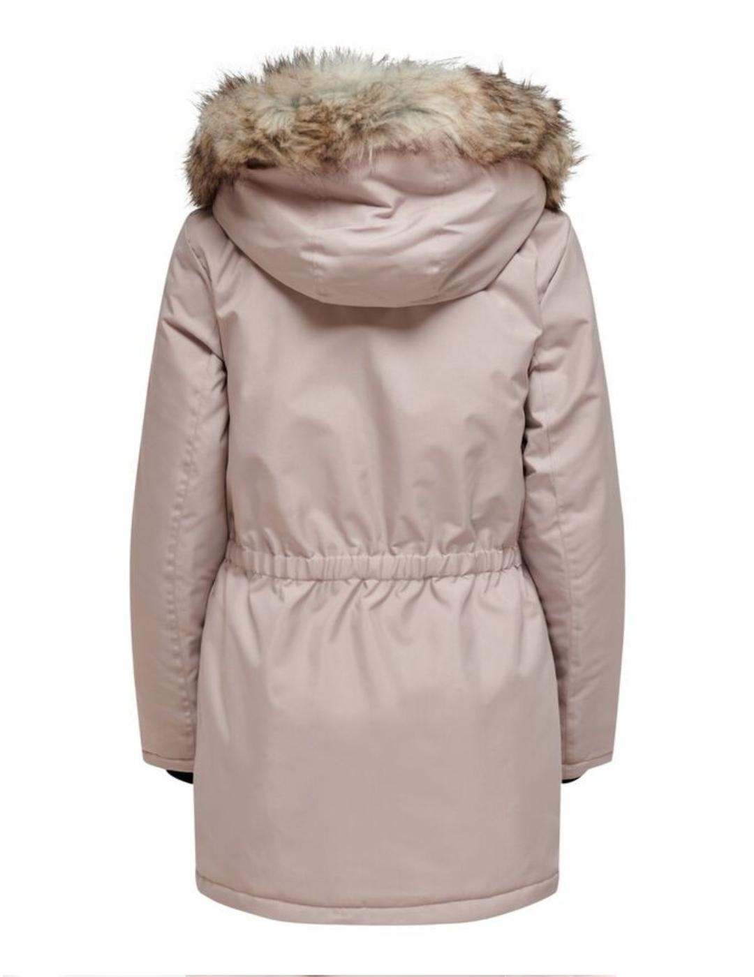 ONLIRIS FUR WINTER PARKA ROSE-X