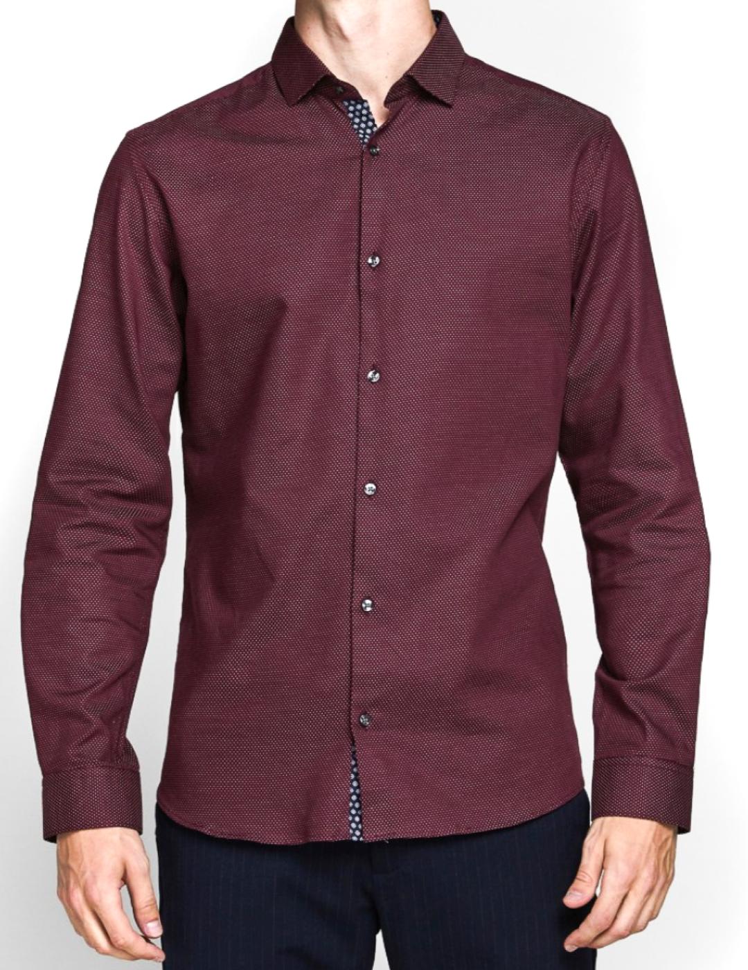JPRBLAOCCASION STRUCTURE SHIRT RED-X