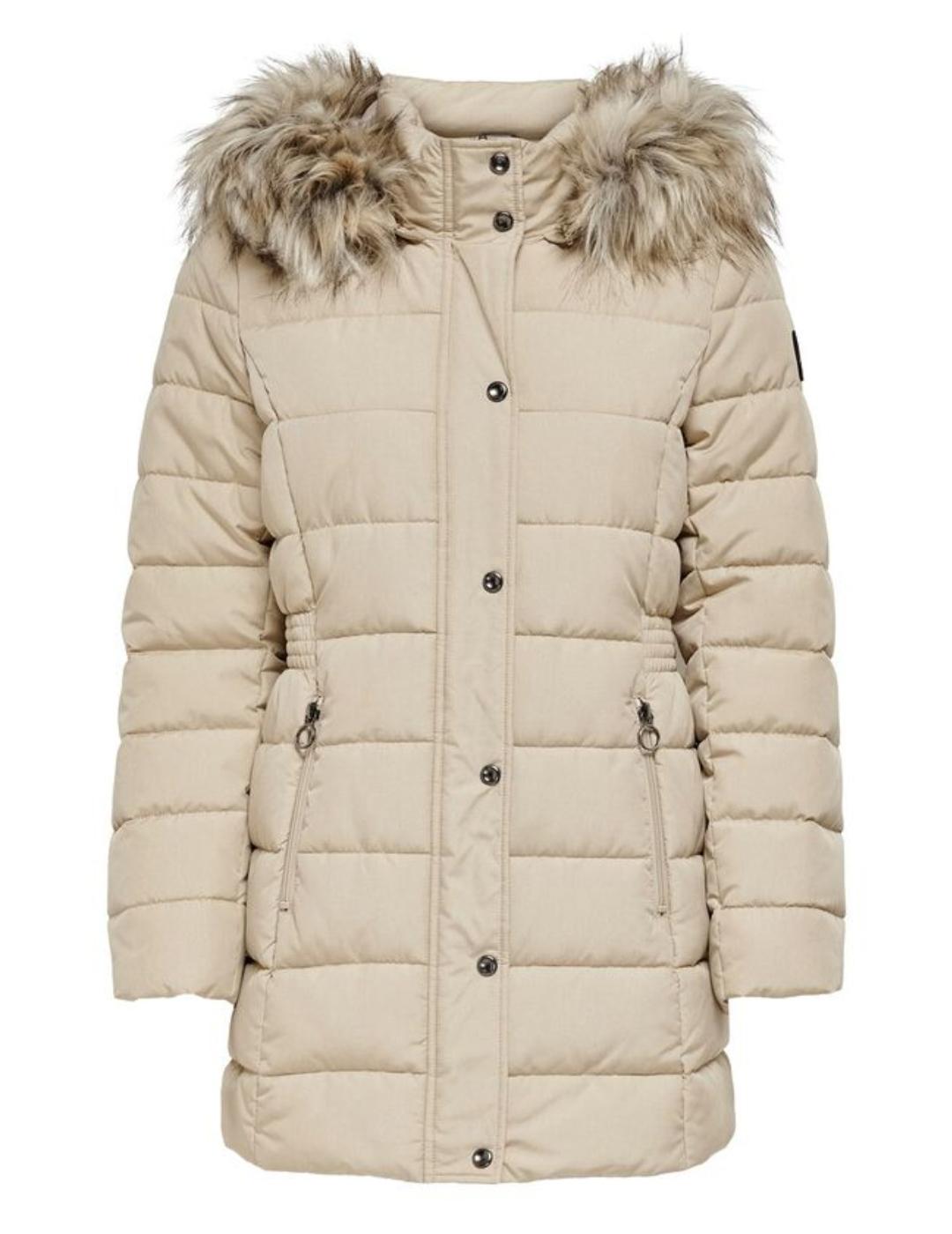 ONLLUNA QUILTED COAT HUMUS-X