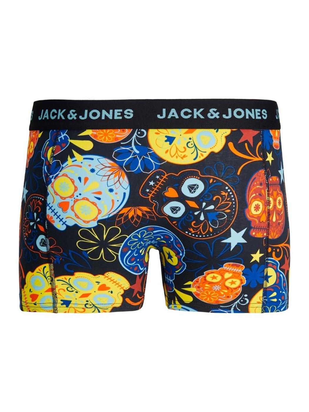 Intimo Jack&Jones pack3 trunk skull para hombre -z