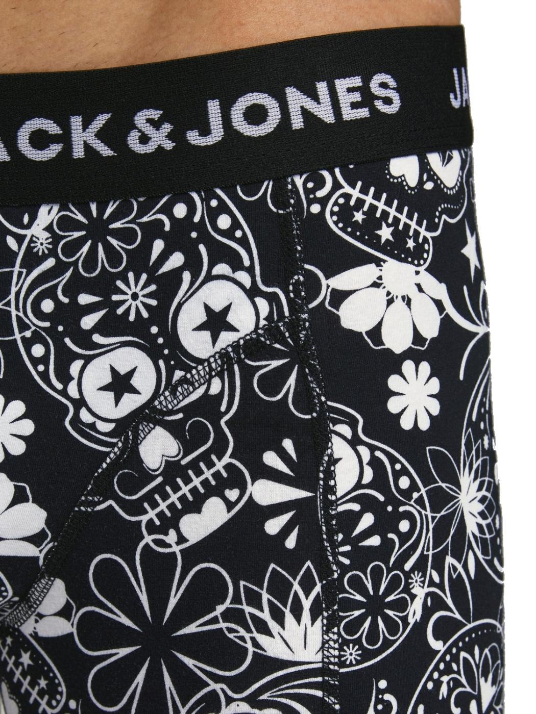 Intimo Jack&Jones pack3 trunk skull para hombre -z
