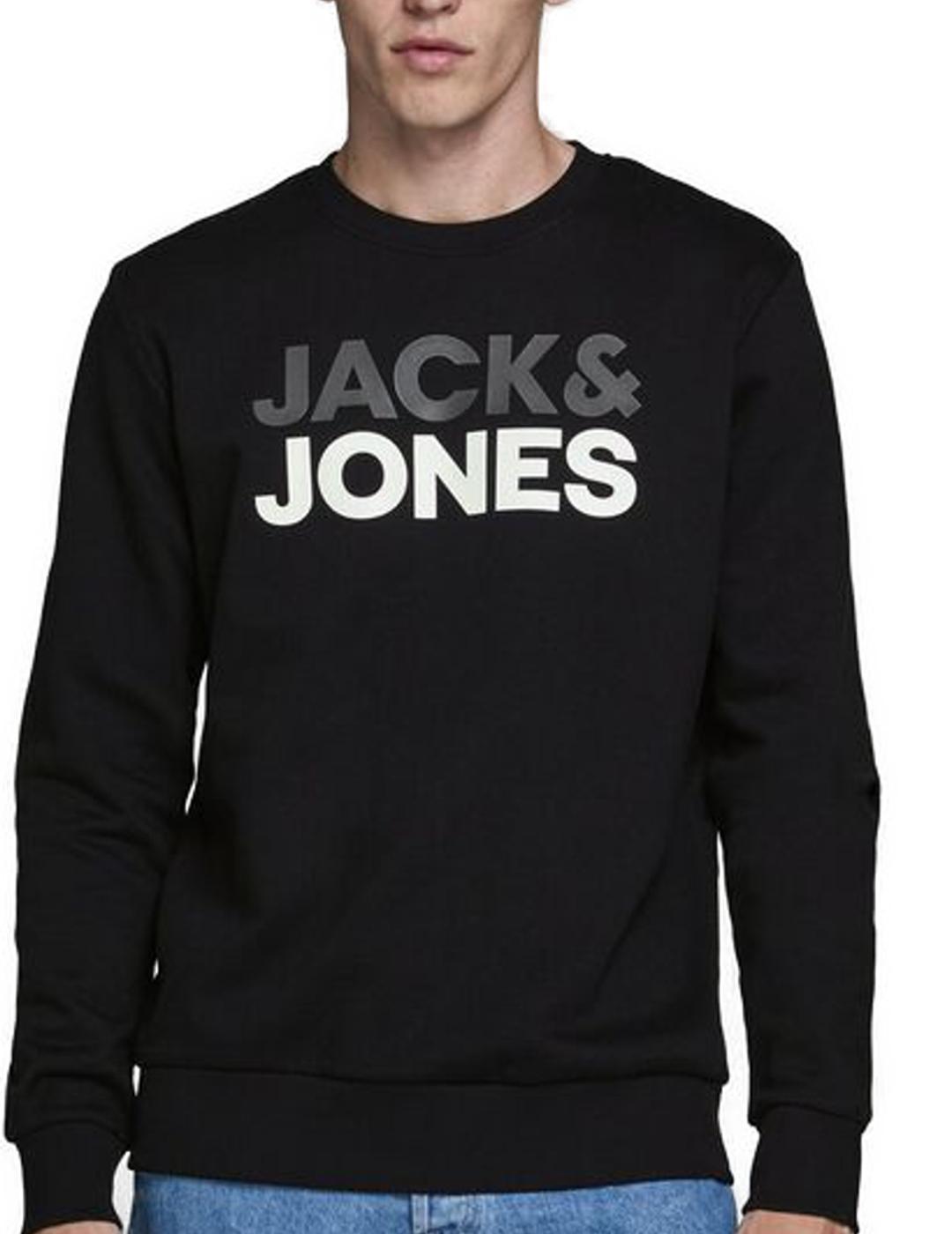 JJSPORTS SWEAT CREW NECK BLACK-X