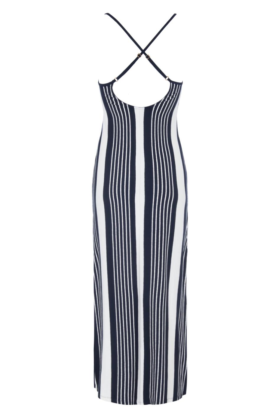 AZUR STRIPE MAXI DRESS NAUTICAL-U