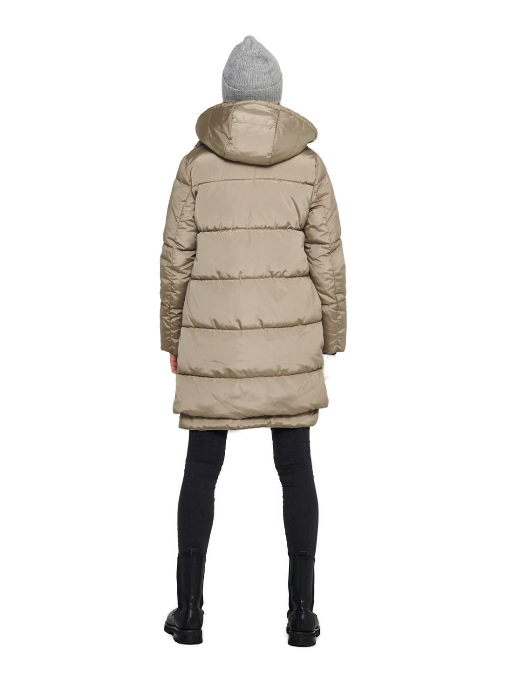 ONLNORA LONG PUFFER COAT CROCKERY-X