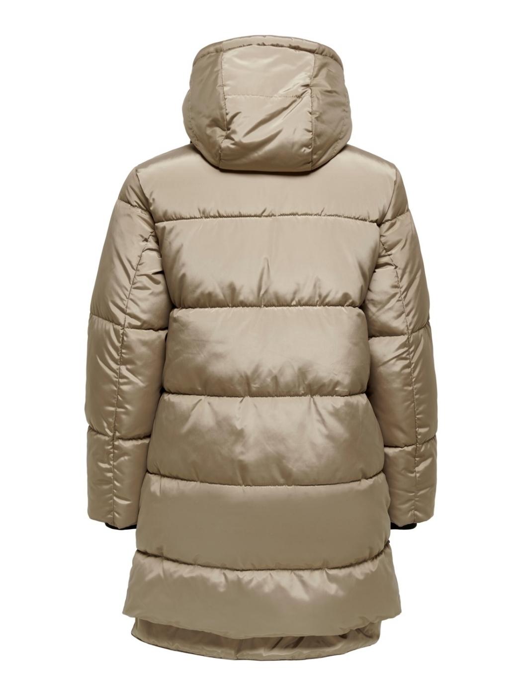 ONLNORA LONG PUFFER COAT CROCKERY-X