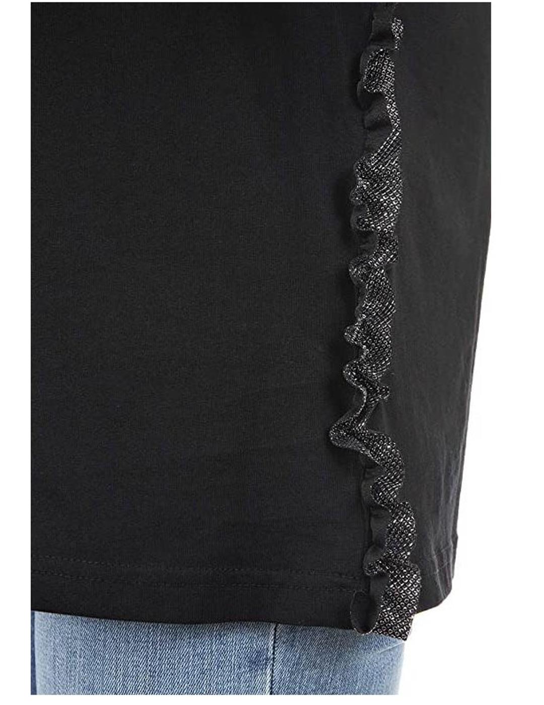 Camiseta Replay negra manga corta mujer