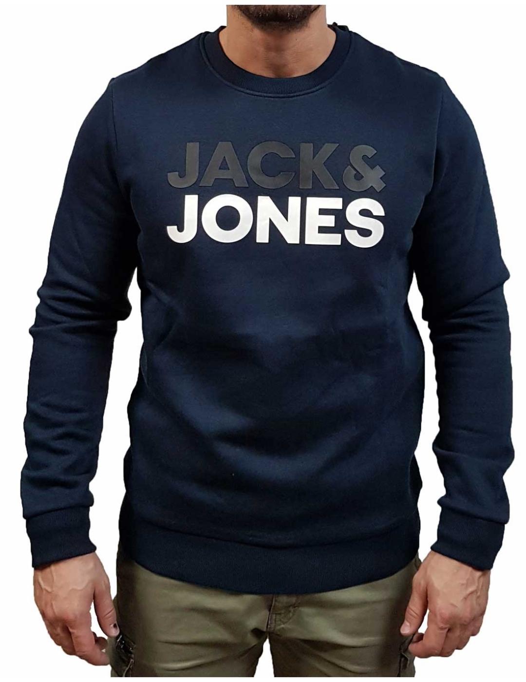 JJSPORTS SWEAT CREW NECK NAVY-X