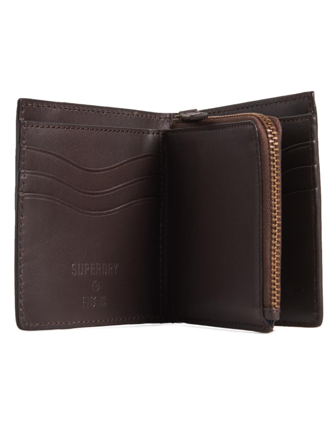 VERMONT BIFOLD LEATHER WALLET-X