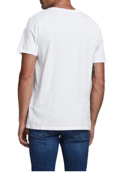 Camiseta Jack&Jones Organic blanca manga corta de hombre