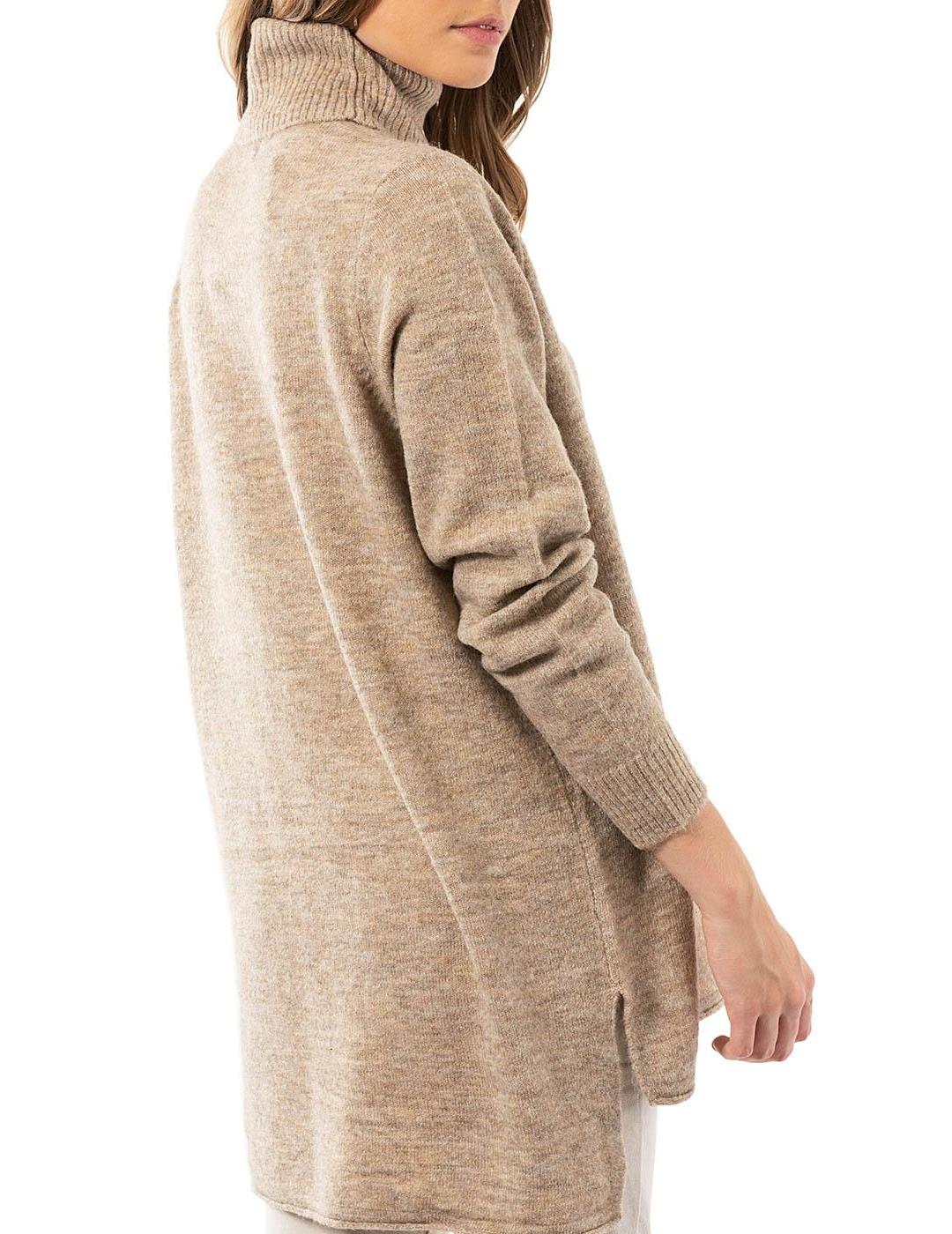 ONLCORINNE L/S HIGHNECK PULLOVER TOASTED-X