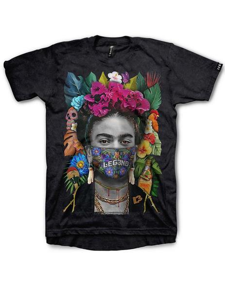 Legend Kahlo negra desgastado -x