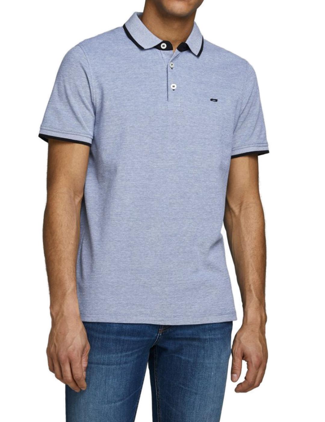 Polo Jack&Jones Paulos Noos celeste para hombre-w