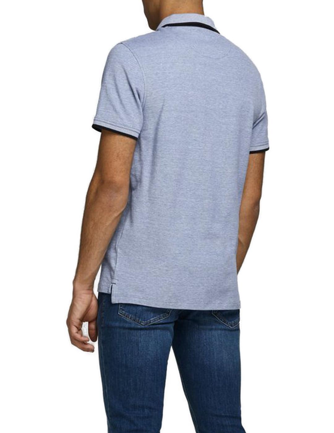 Polo Jack&Jones Paulos Noos celeste para hombre-w