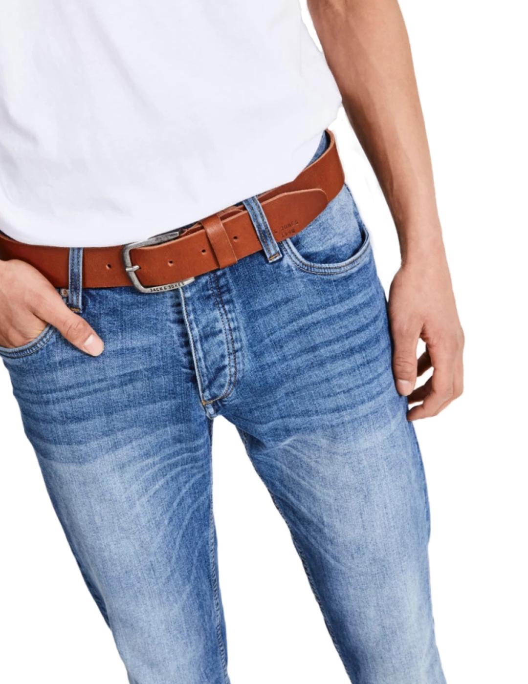 Cinturon Jack&Jones Paul Noos camel para hombre-