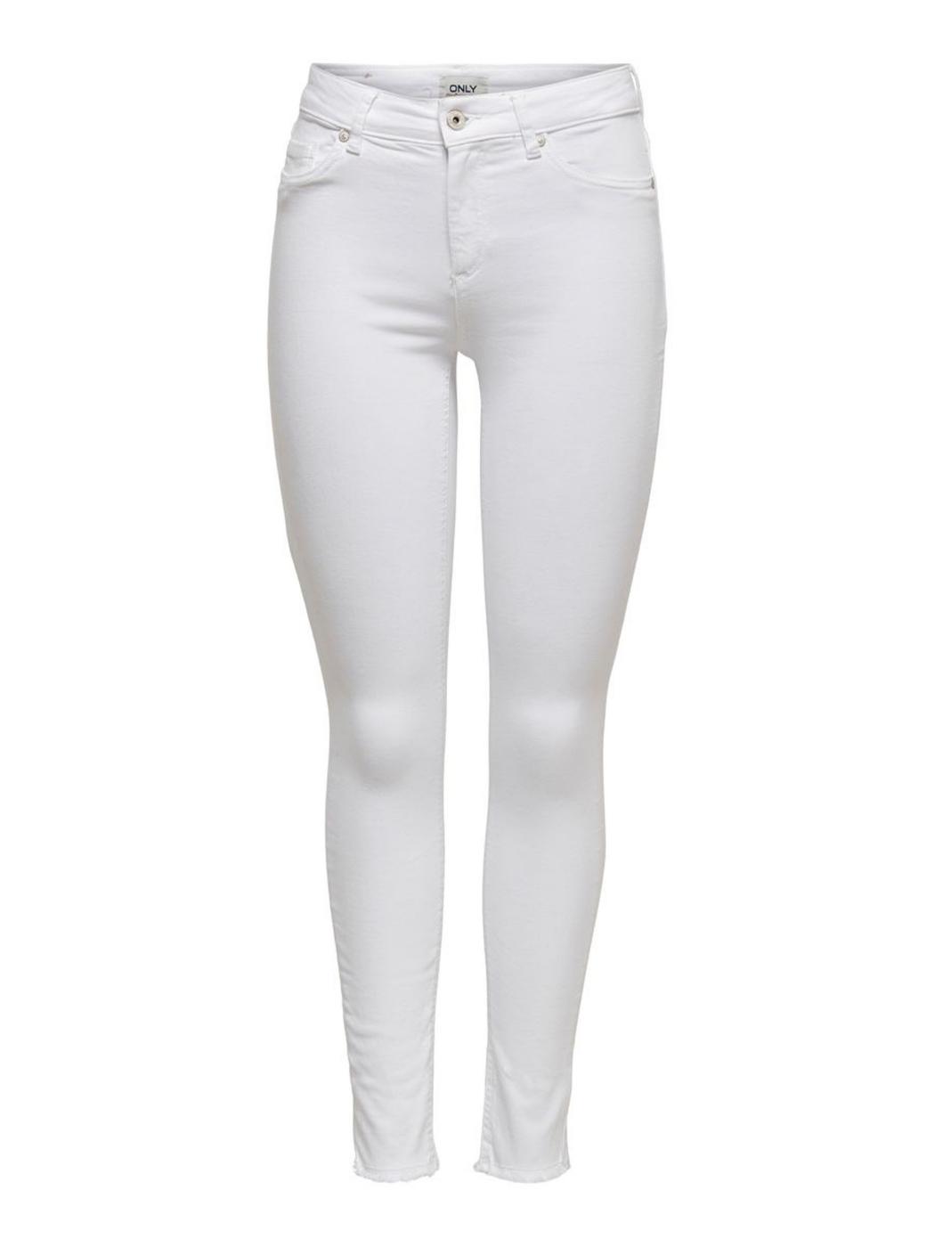 Pantalon vaquero Only Blush Noos blanco skinnypara mujer