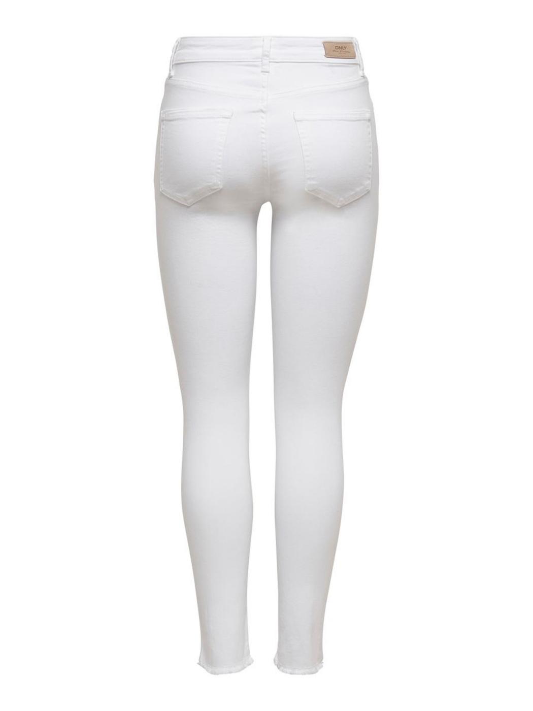 Pantalon vaquero Only Blush Noos blanco skinnypara mujer