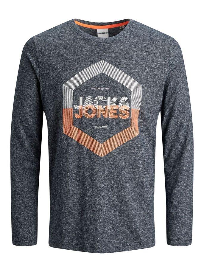 JJDELIGHT TEE LS CREW NECK NAVY-Y
