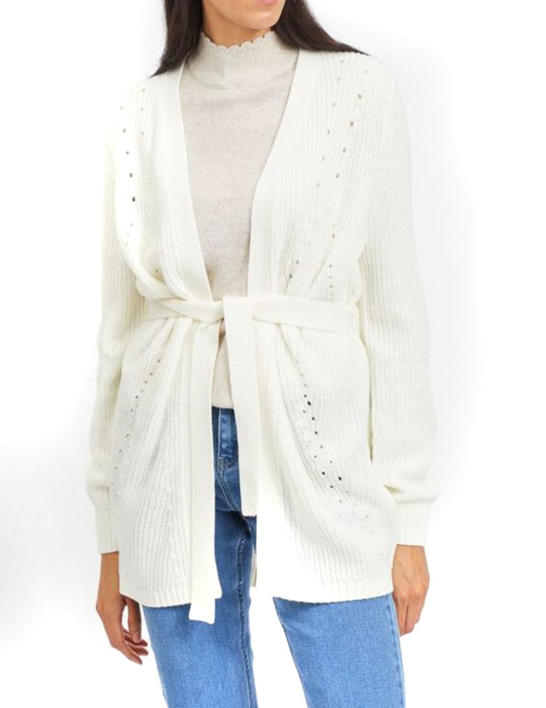 VIONA BELTED CARDIGAN BIRCH-Y