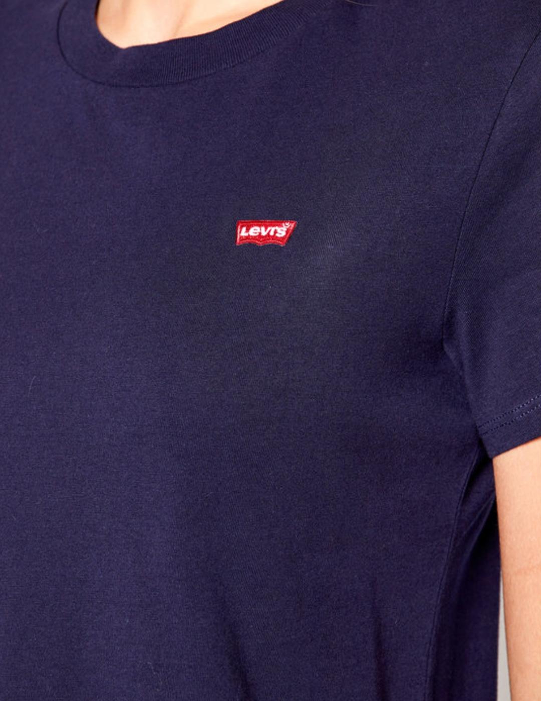 Camiseta Levi´s The Perfect 39185 azul manga corta de mujer