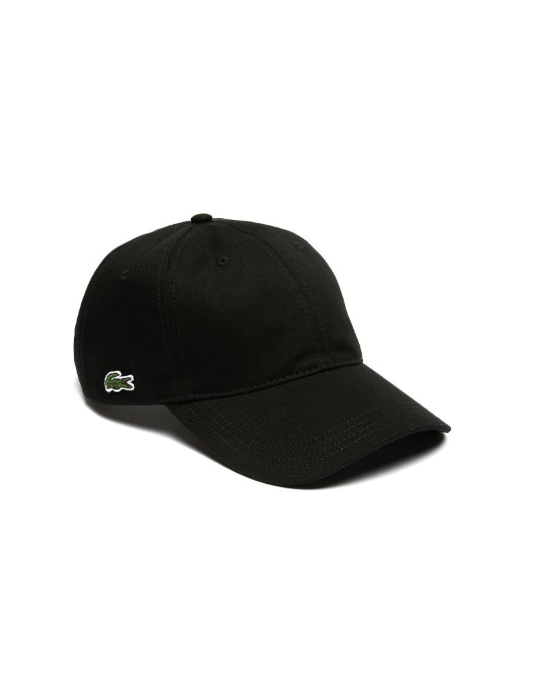 Gorra Lacoste negra unisex-z