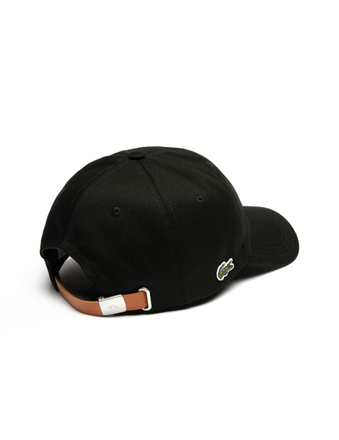 Gorra Lacoste negra unisex-z