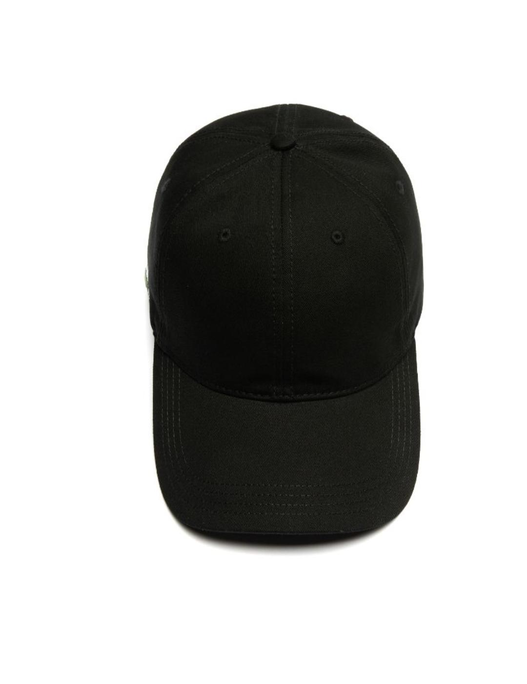 Gorra Lacoste negra unisex-z