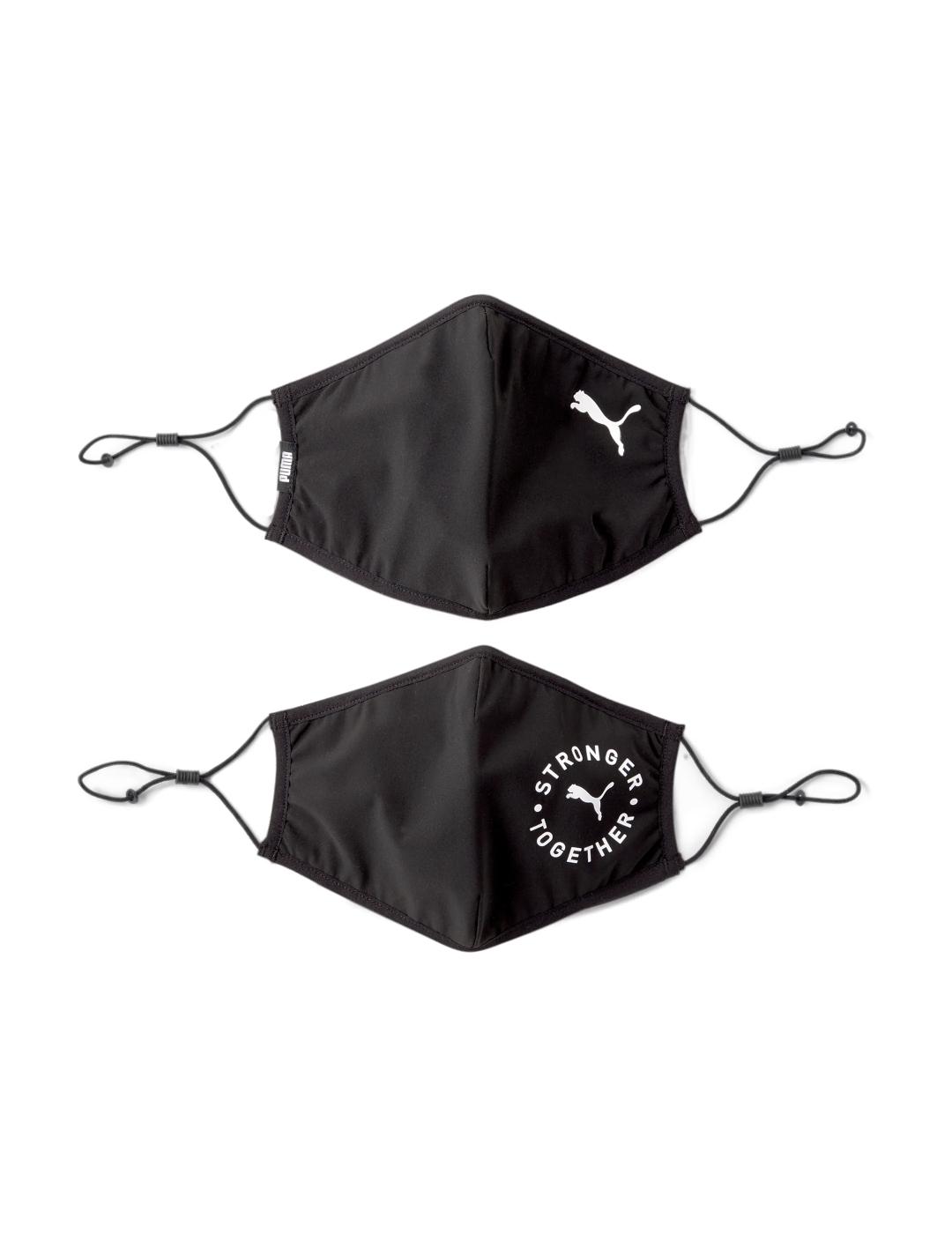 PUMA FACE MASK BLACK 2PACK-Y