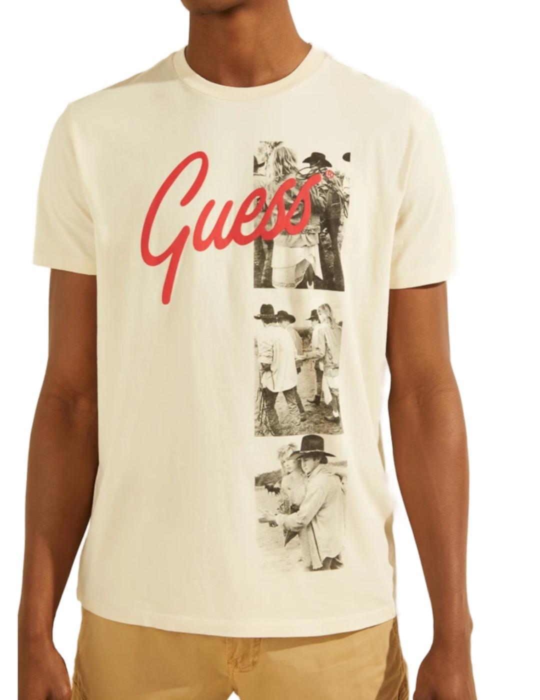 SS GUESS SCTRIPT PHOTO TEE-Y