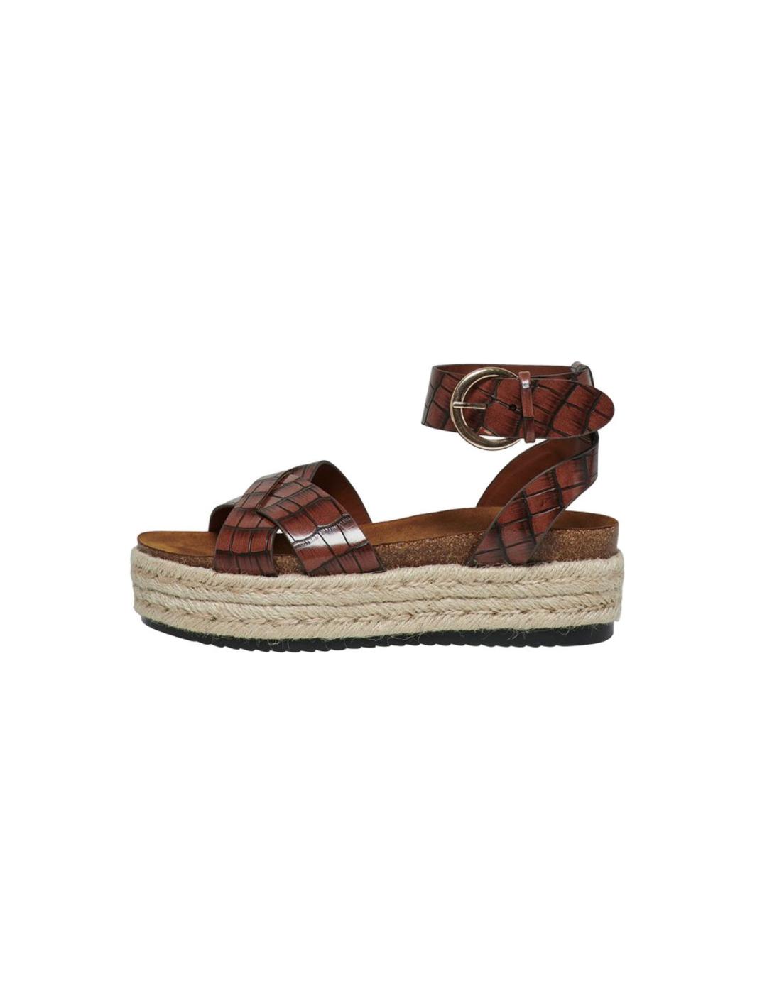 ONLMAUVE-1 WRAP ESPADRILLE BROWN-Y