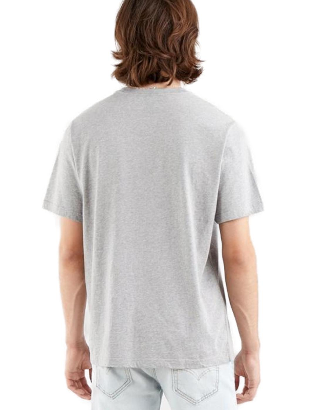 Camiseta levi´s relaxed fit tee ssnl gris manga corta hombre