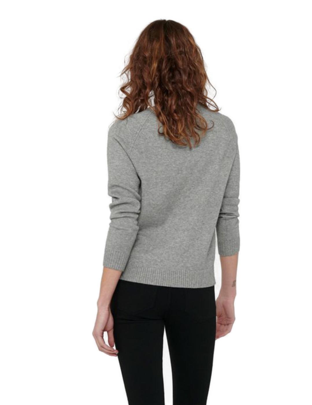 Jersey Only Lesley Noos gris para mujer -y