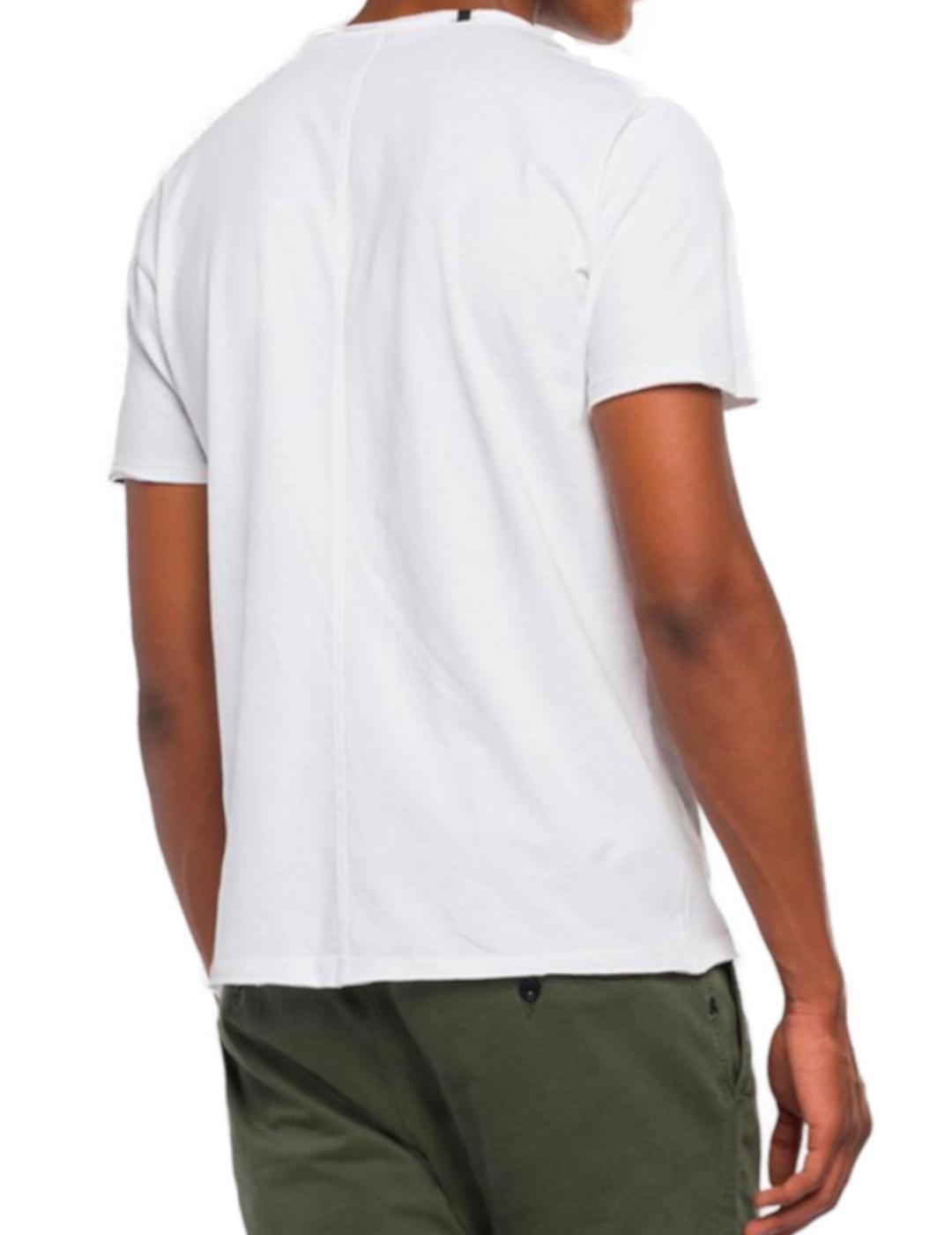 Camiseta básica Replay blanca para hombre -&