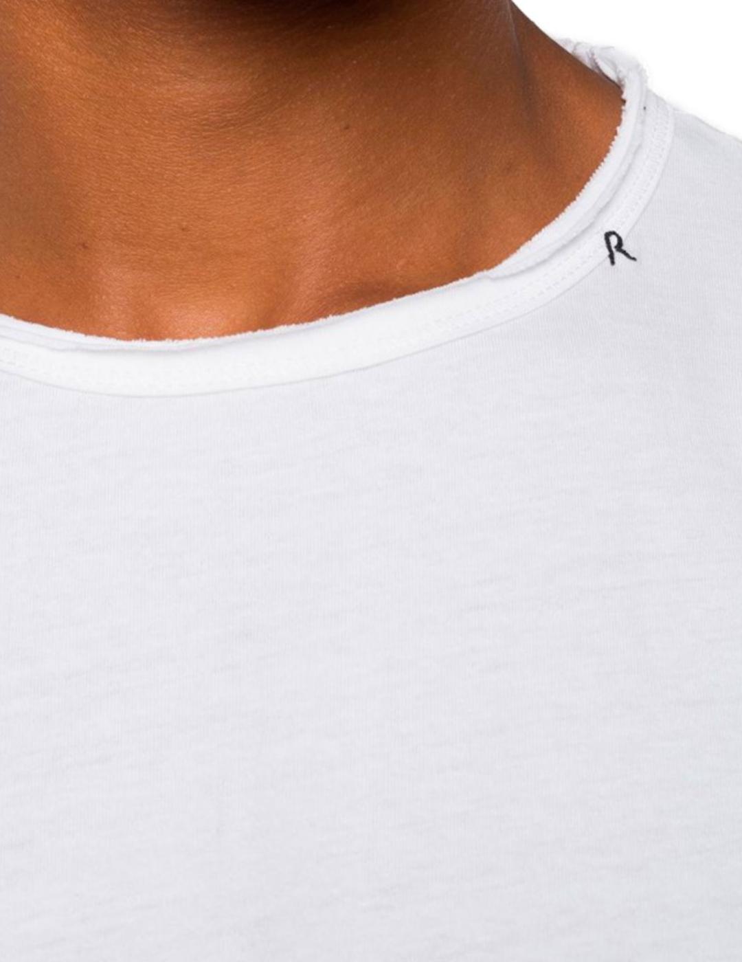 Camiseta básica Replay blanca para hombre -&