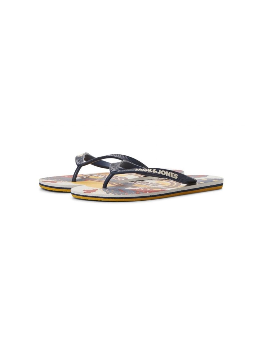 JFWPRINT ABSTRACT FLIP FLOP PACK MAJOLICA BLUE- Y
