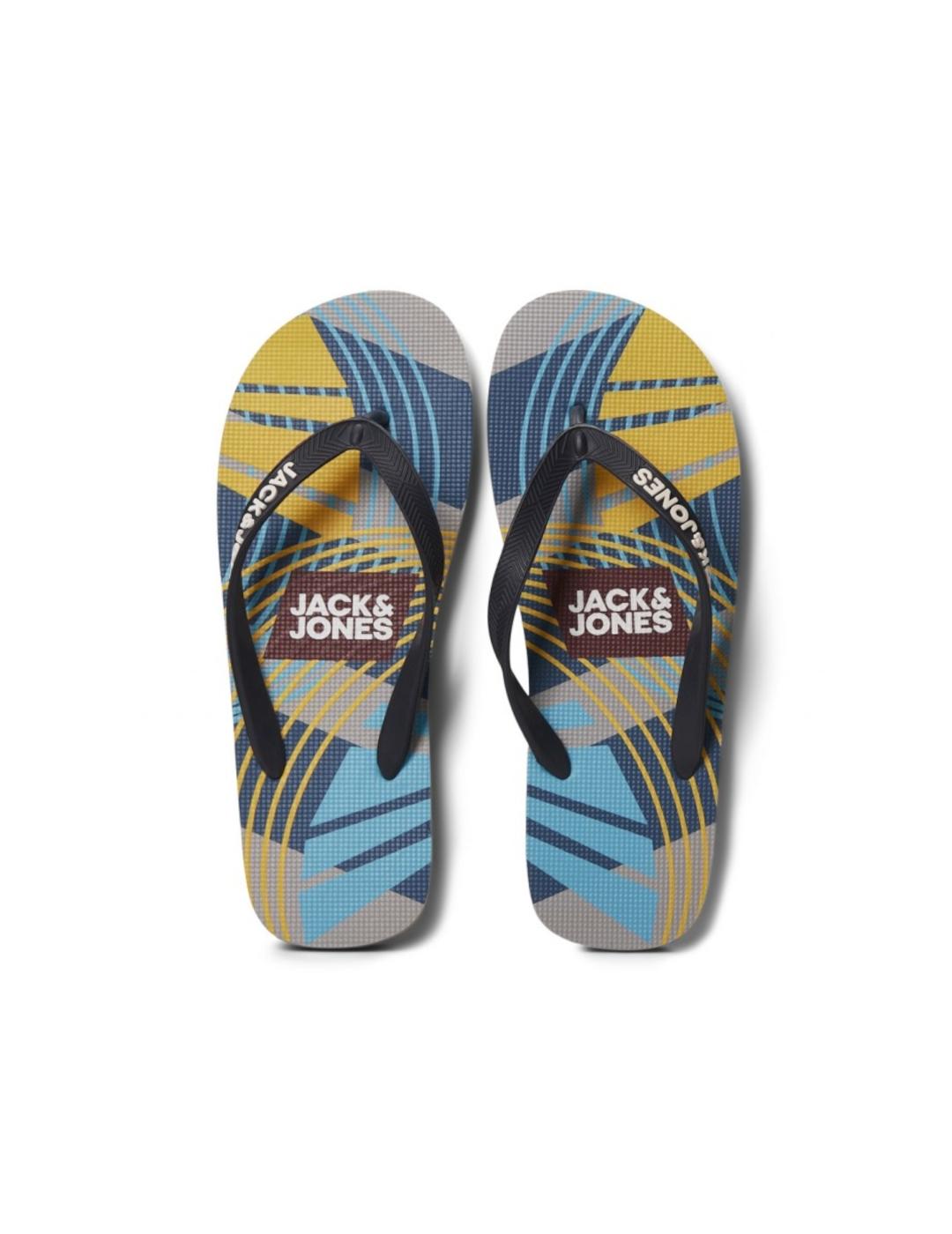 JFWPRINT ABSTRACT FLIP FLOP PACK NAVY- Y