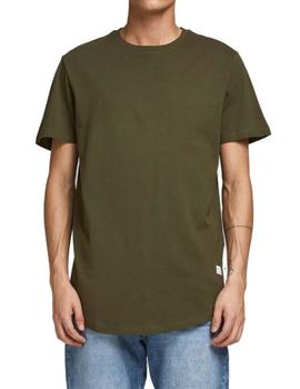 Camiseta Jack&Jones Enoa manga corta verde kaki para hombre