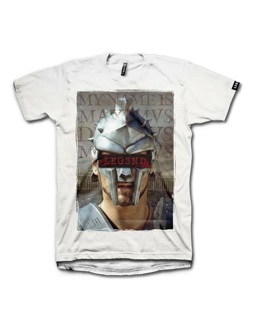 Camiseta Leg3nd Gladiator blanco -y
