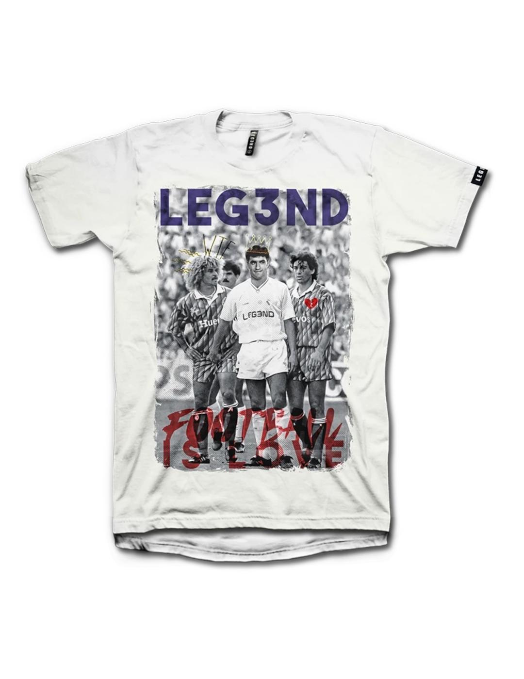 Camiseta Leg3nd LOVE blanco -y