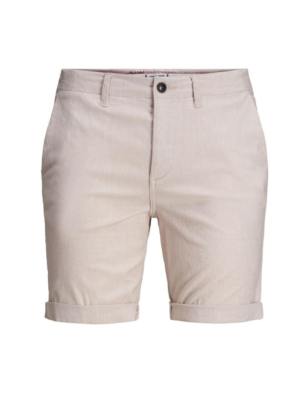 JJIDAVE JJLINEN SHORTS WHITE-Y