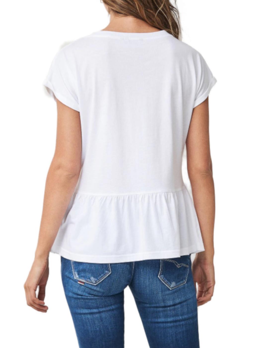 CAMISETA SALSA EN COLOR BLANCO PARA MUJER-Z