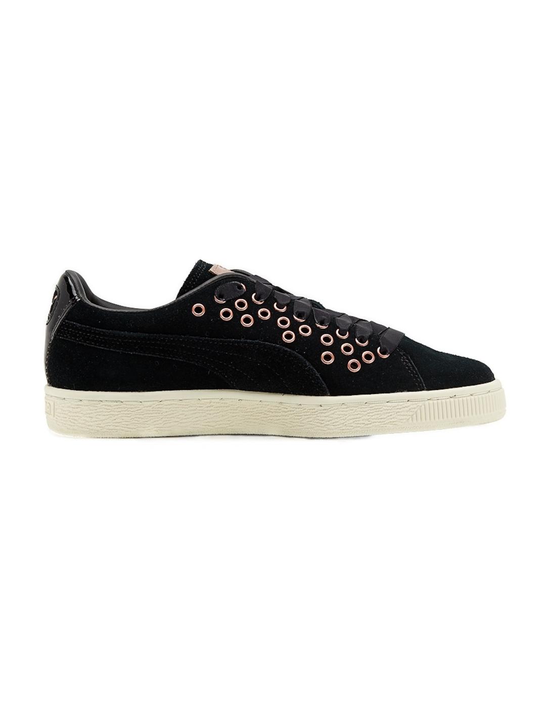 Zapatillas Puma Suede XL Lace negra para mujer