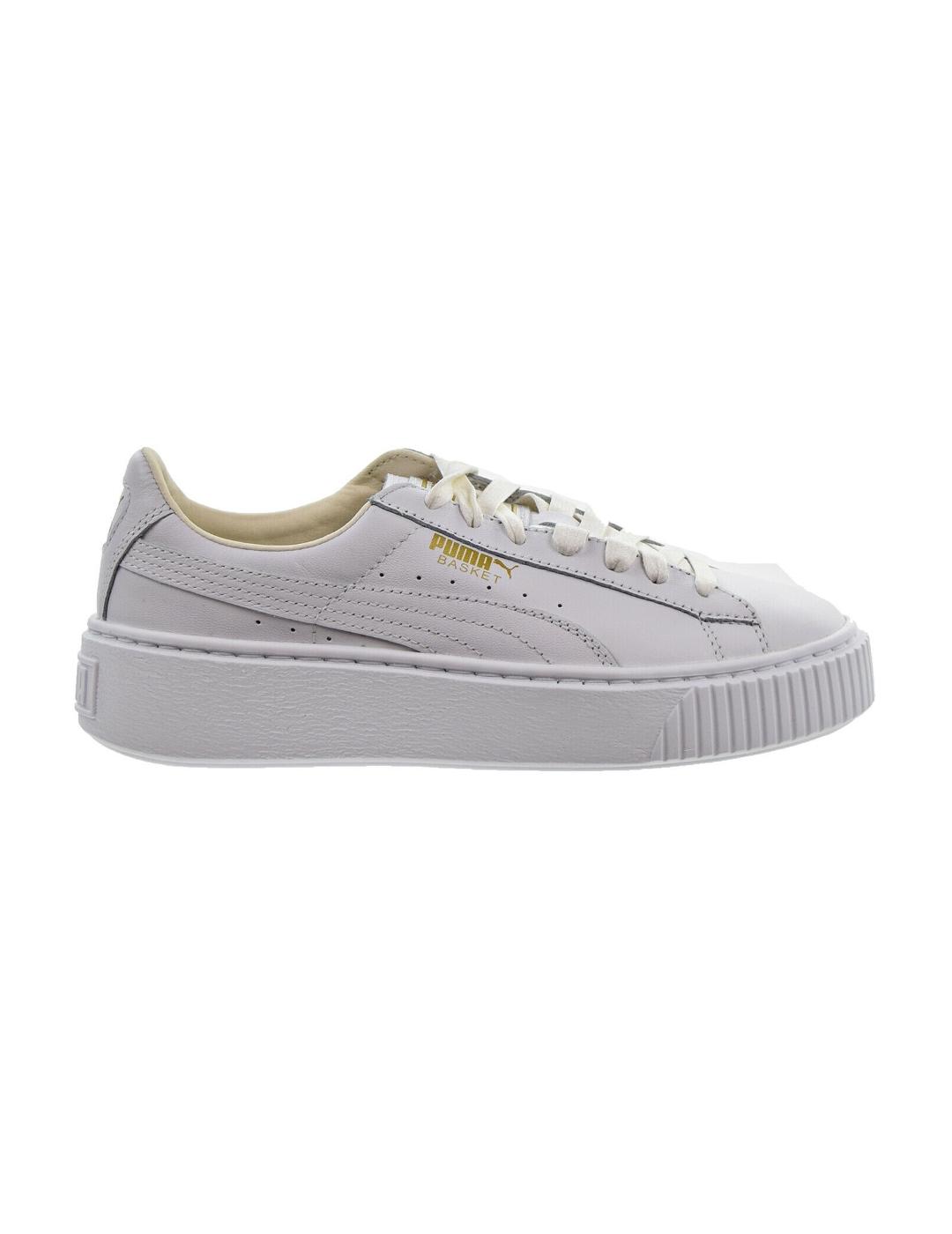 Zapatillas Puma basket plataforma blancas de mujer